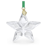 Swarovski front view of clear crystal star showing full silhouette and sparkle