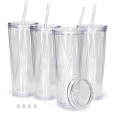 sweet grain front packaging showing four clear tumblers and accessories for gifting