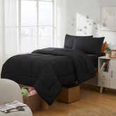 Sweet Home Collection front packaging shows complete five-piece dorm set and convenience