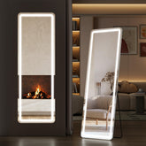 Sweetcrispy front view floor mirror showing full-length reflection and clear framing benefit