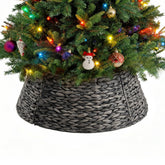 Sweetcrispy front view of black woven collar showing elegant finish and tidy base