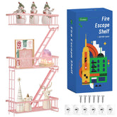 SweetSage front view of pink ladder shelf showing neat display benefit