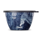 S'well salad bowl front view in Azurite showing sleek finish and capacity benefit