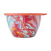 S'well salad bowl kit front view showing marble swirl and leakproof lid benefit