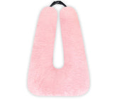 Swemos front view pink pillow showing shape and comfortable support