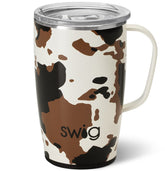 Swig Life front view of Hayride 18oz mug showing full design and branding, stylish and functional