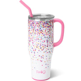 Swig Life 40oz Confetti front view showing large capacity and colorful finish