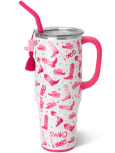 Swig Life front view showing mug design and branding, durable travel benefit