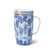 Swig Life 18oz Bluebonnet front view showing color and capacity for stylish hydration