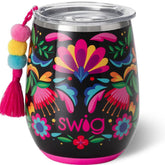 Swig Life Caliente front view showing cup shape and bold color, durable and stylish