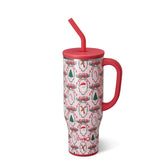 Swig Life front view showing Christmas Cameos print and festive benefit