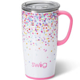 Swig Life Confetti front view showing colorful finish and insulated build for style