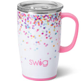 Swig Life Confetti front view showing full tumbler design and colorful finish, adds personality