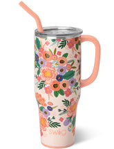 Swig Life front view showing Full Bloom print and large capacity benefit