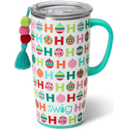 Swig Life HoHoHo front view showing festive finish and durable design benefit