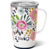 Swig Life Primrose tumbler front view showing compact insulated design and color benefit of visibility