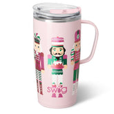 Swig Life Sugar Plum Soldiers front view showing festive design and insulation benefit