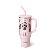Swig Life Sugar Plum Soldiers front view showing festive design and large capacity benefit