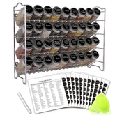 SWOMMOLY front view spice rack showing neat organized jars and quick access