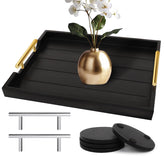 SXNOWS black tray front view showing clean lines and serving versatility