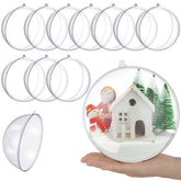 Syhood clear fillable ball front view showing transparent surface and smooth finish for craft visibility