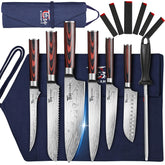 SYOKAMI roll bag open showing organized knives and easy transport benefit