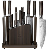SYOKAMI front view with magnetic block showing organized knives and easy access
