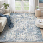 Syrlfar rug front view showing clean edges and soft look for stylish rooms