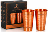 SYTH pure copper tumbler front view showing elegant finish and everyday use benefit