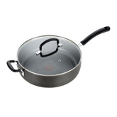 T-Fal jumbo cooker front view showing onyx finish and lid for durable all‑purpose cooking