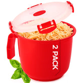 Tafura front view of two bowls with lids showing secure clips and compact design for easy transport