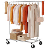 Tajsoon front view of full rack showing hanging capacity and stability