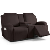 TAOCOCO front view of slipcover on loveseat showing clean protective fit
