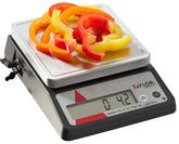 Taylor TE10FT front view showing compact commercial scale and clear display for precise weighing