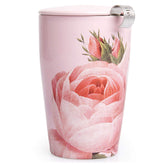 Tea Forte Kati cup front profile showcasing Jardin pattern and elegant finish