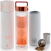Teabloom Wayfarer front packaging showing elegant box and tumbler, great gift