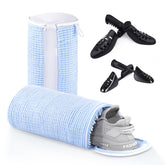 Teletrogy front view of blue shoe washing bag showing full-size protection