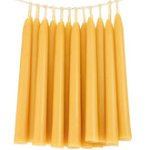 TELOSMA front packaging showing 24 yellow beeswax tapers for reliable ambiance