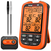 TempPro front display showing dual probe and target temps for quick readings