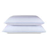 Tempur-Pedic front packaging showing two king pillows and benefits