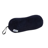 Tempur-Pedic front view of peanut travel pillow showing compact support