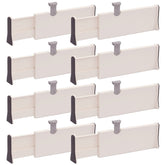 TENABORT front view packaged set showing eight dividers benefits quick organization