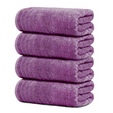 Tens Towels folded front view showing purple color and neat packaging benefit