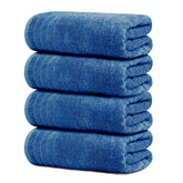 Tens Towels front pack view showing four blue towels and quick-dry benefit