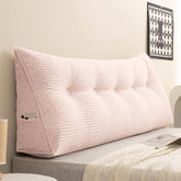 TESICA front view twin corduroy wedge providing upright bed support