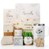 TFHESIRUUTFH boxed gift front showing daisy motif and neat presentation