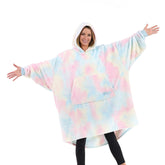 THE COMFY front view showing oversized wearable blanket and cozy silhouette