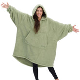 THE COMFY front view with zipper showing full coverage and easy wear
