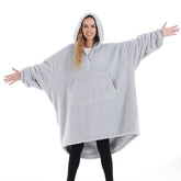 THE COMFY front view showing oversized wearable blanket hoodie warmth