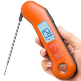 ThermoMaven front view showing compact digital display and control buttons for quick checks